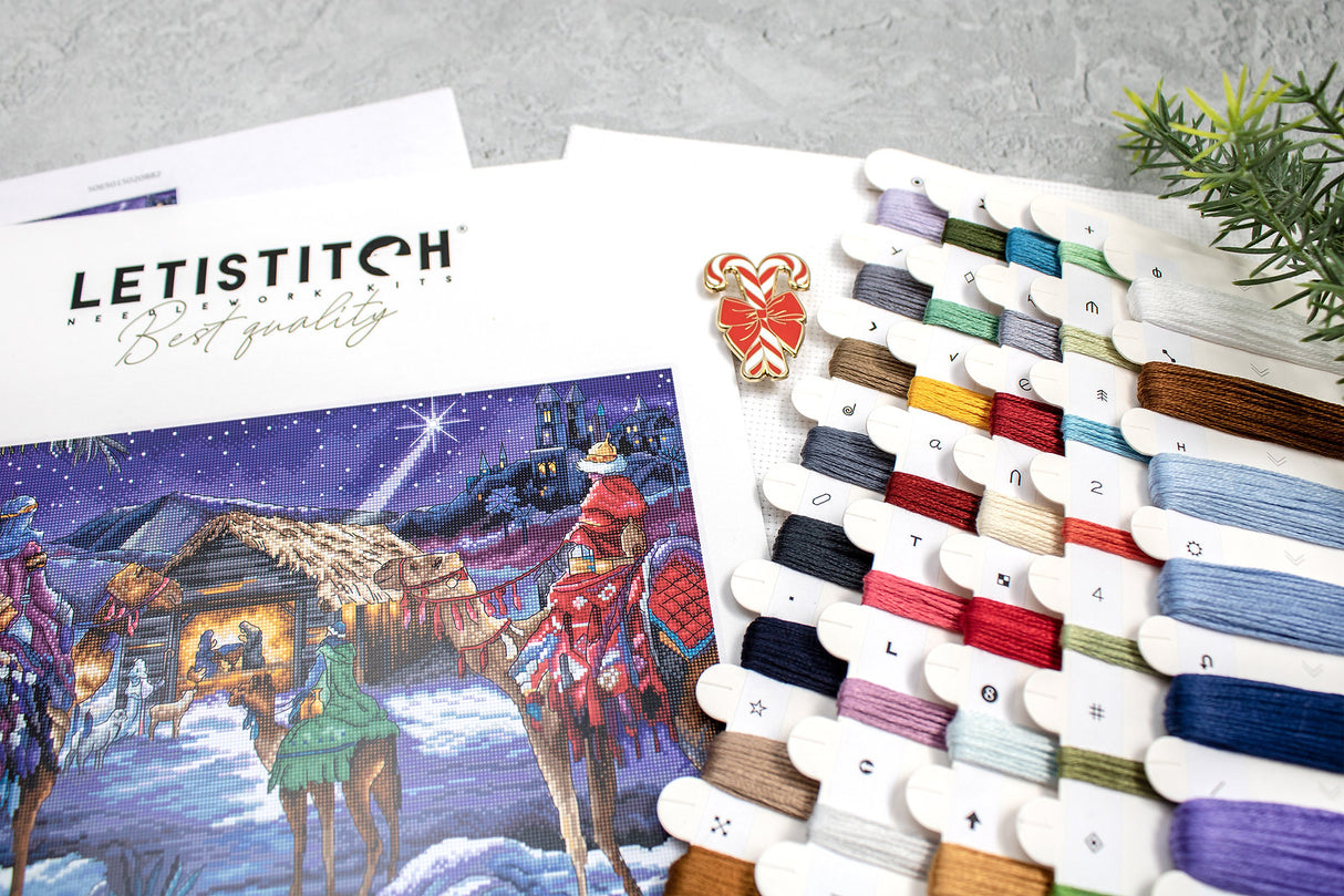 Kit de Punto de Cruz Letistitch - L8108 Three Kings
