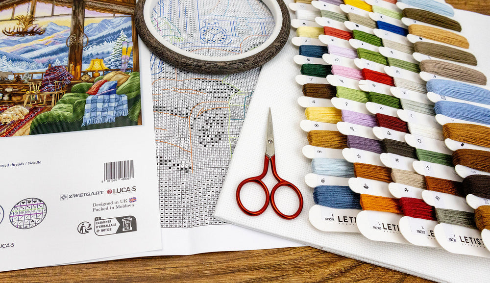 L9922 Pavillon d'hiver - Letistitch | Kit de point de croix