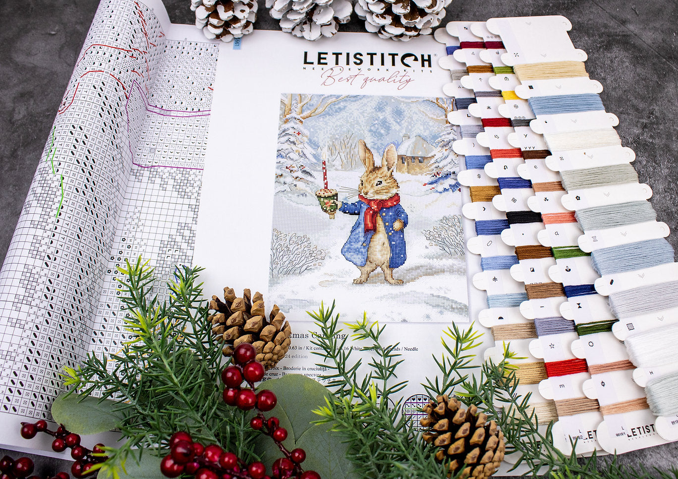 Cross Stitch Kit - "Christmas Caroling" (L9918 Letistitch)