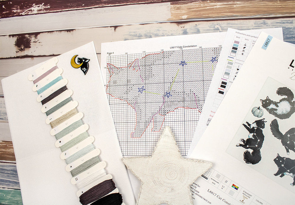 Cross Stitch Kit "Cat Constellation" - LETISTITCH L8817