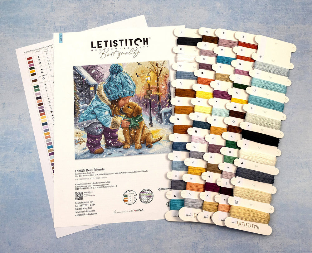 L9925 Meilleurs amis - Letistitch | Kit de point de croix