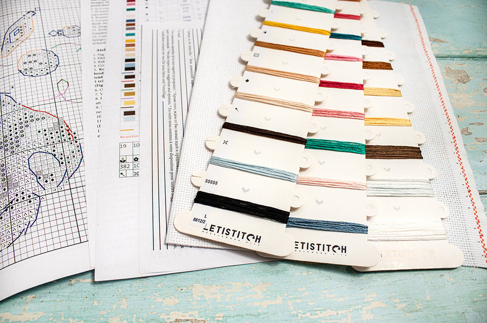 Kit au point de croix "Le bonheur du chat" - LETISTITCH L8812