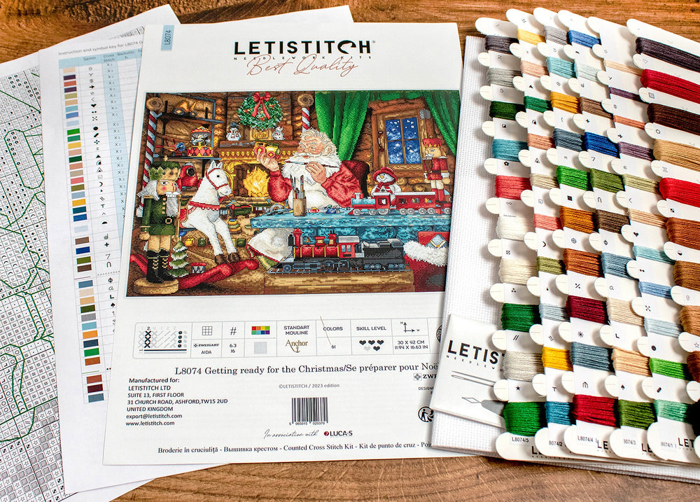 Getting ready for Christmas - L8074 LETISTITCH - Cross Stitch Kit