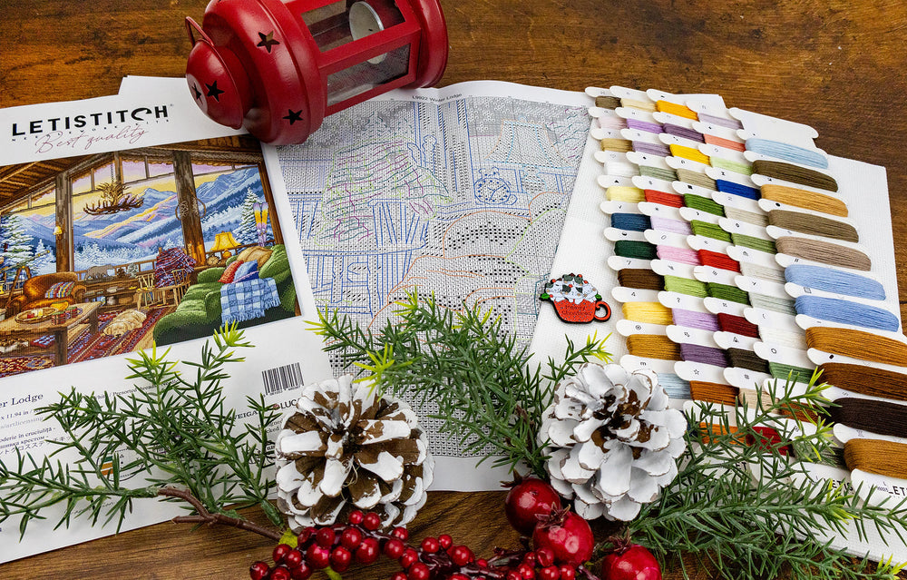 L9922 Pavillon d'hiver - Letistitch | Kit de point de croix