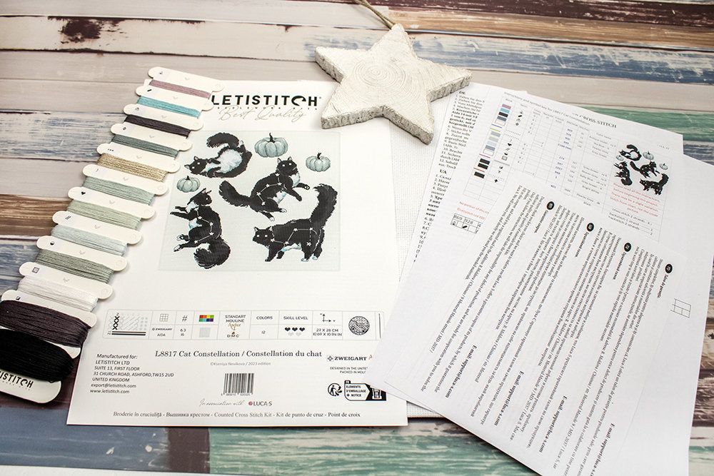 Cross Stitch Kit "Cat Constellation" - LETISTITCH L8817