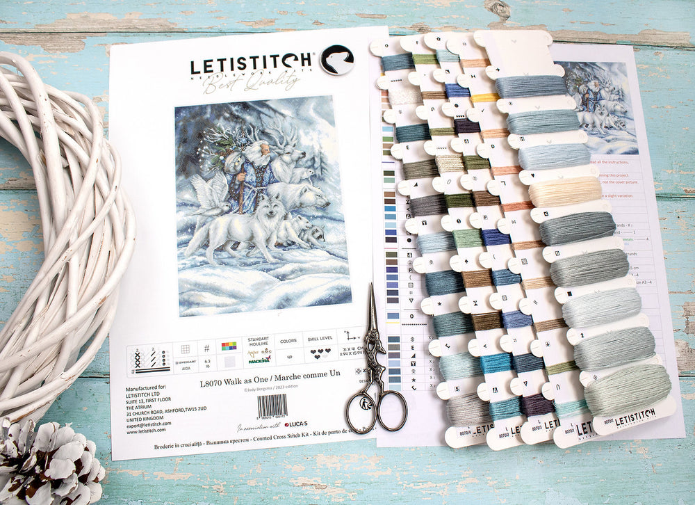Cross Stitch Kit "Walk as One" - LETISTITCH L8070