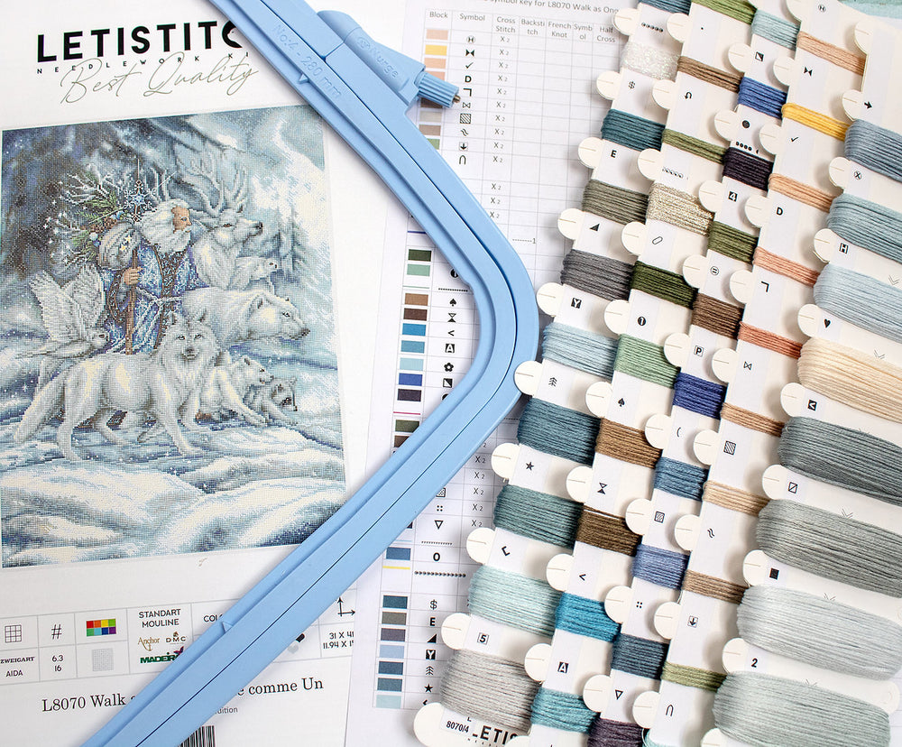 Cross Stitch Kit "Walk as One" - LETISTITCH L8070