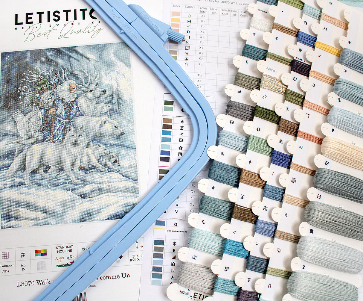 Cross Stitch Kit "Walk as One" - LETISTITCH L8070