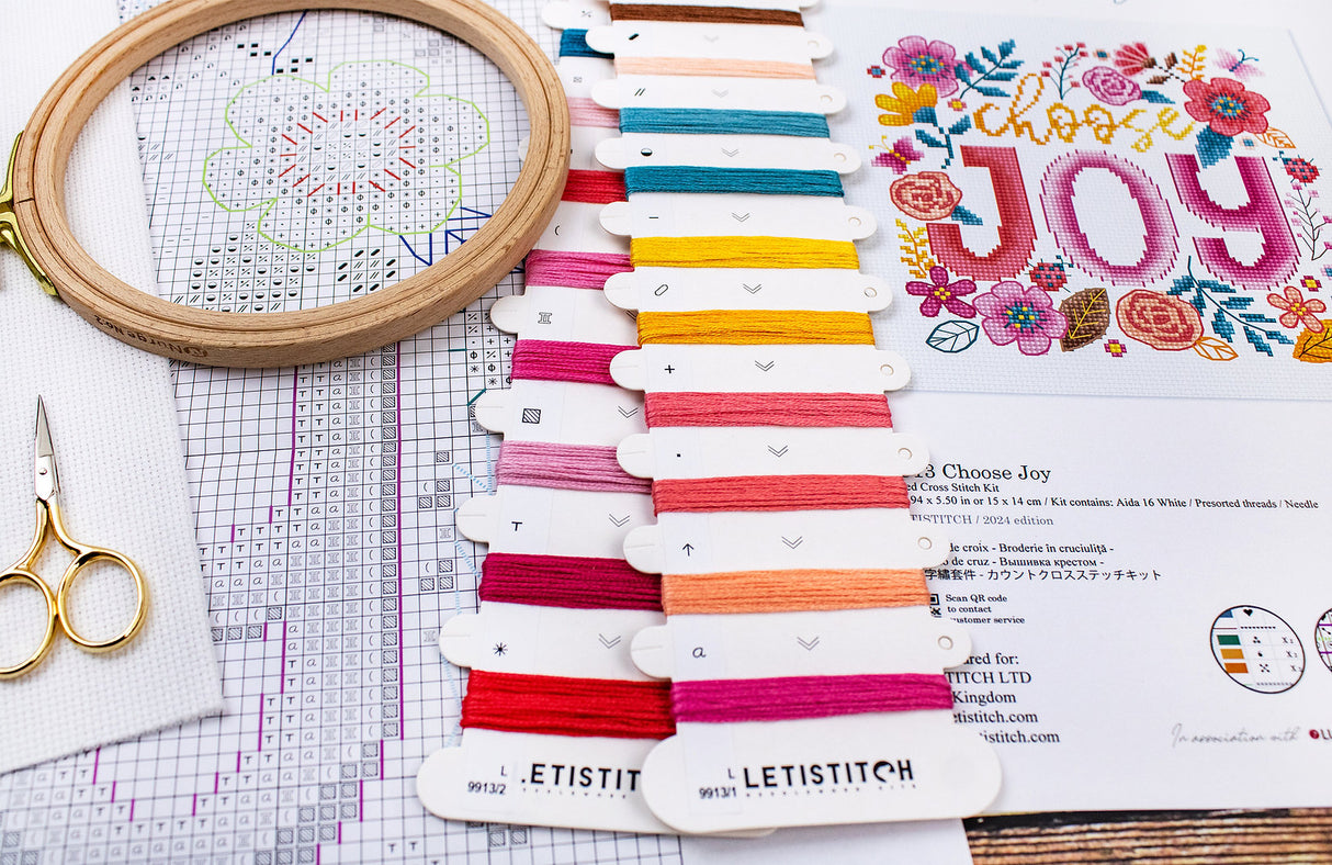 Cross Stitch Kit "Choose Joy" L9913 by Letistitch