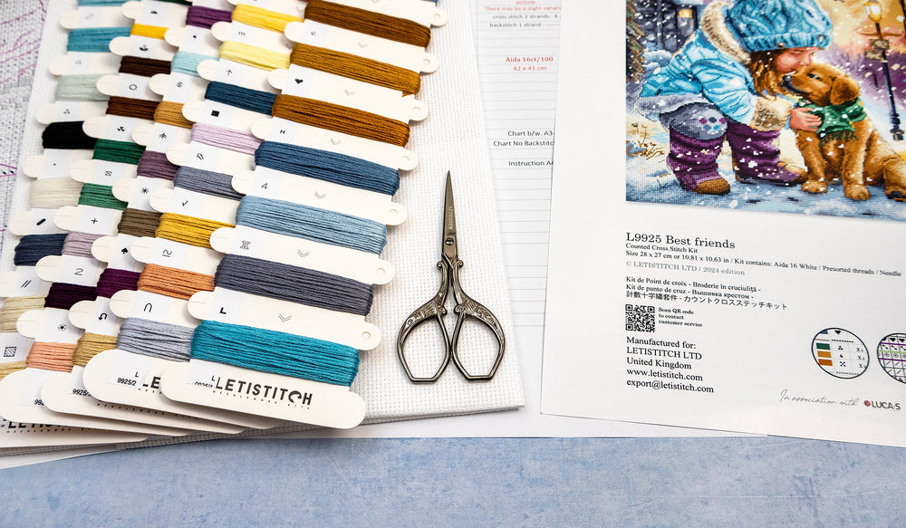 L9925 Meilleurs amis - Letistitch | Kit de point de croix
