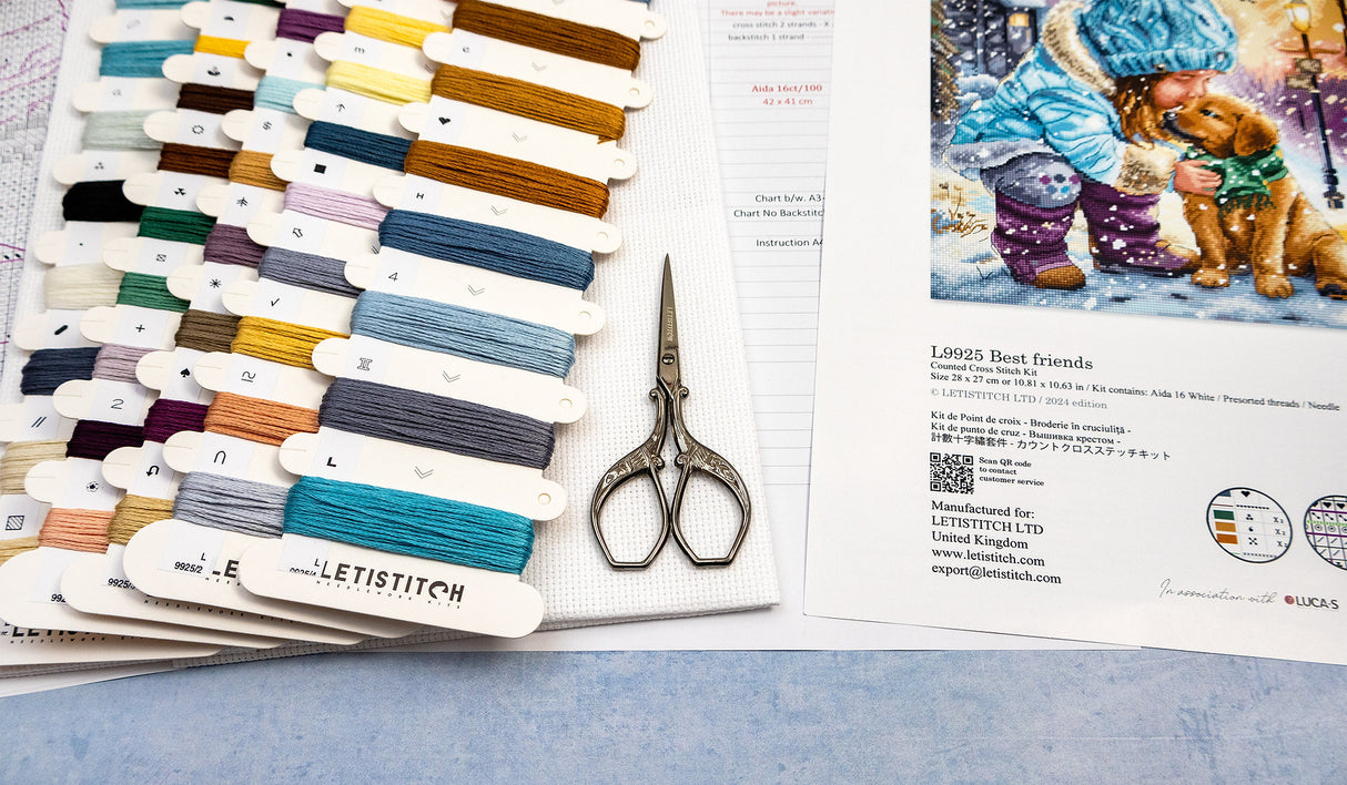 L9925 Meilleurs amis - Letistitch | Kit de point de croix