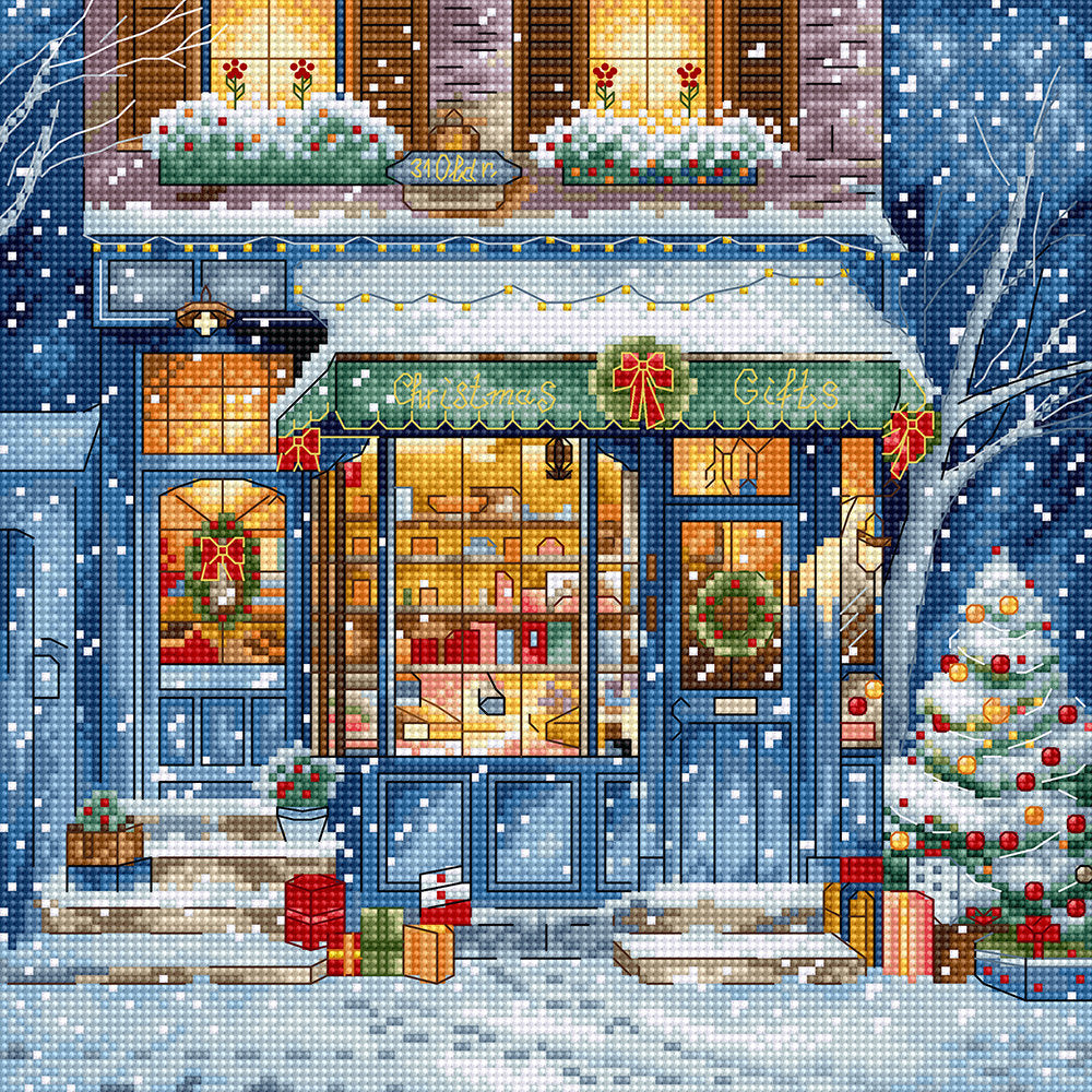Kit de point de croix - L8109 Boutique de cadeaux de Noël par Letistitch