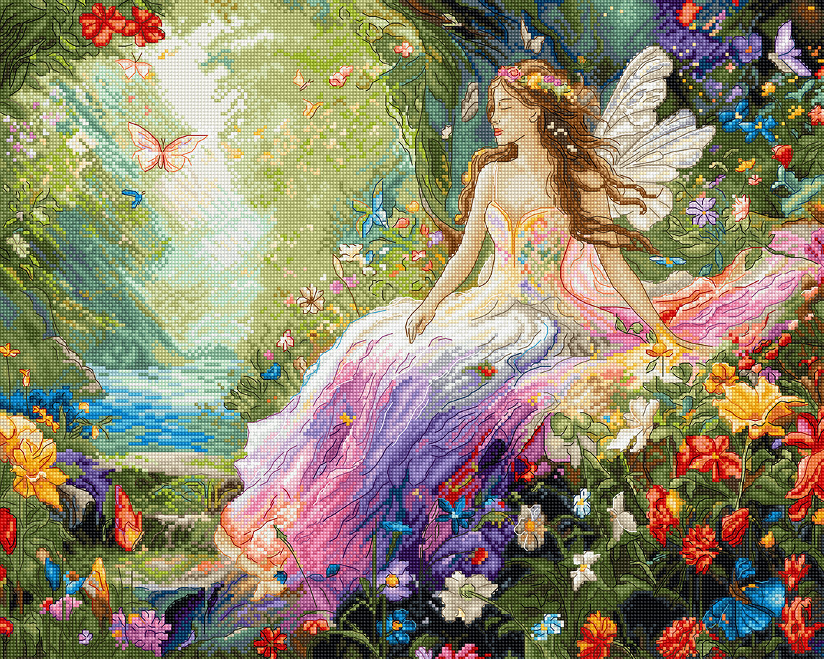 LetiStitch - Cross Stitch Kit "Enchanted Spring" (L9932)