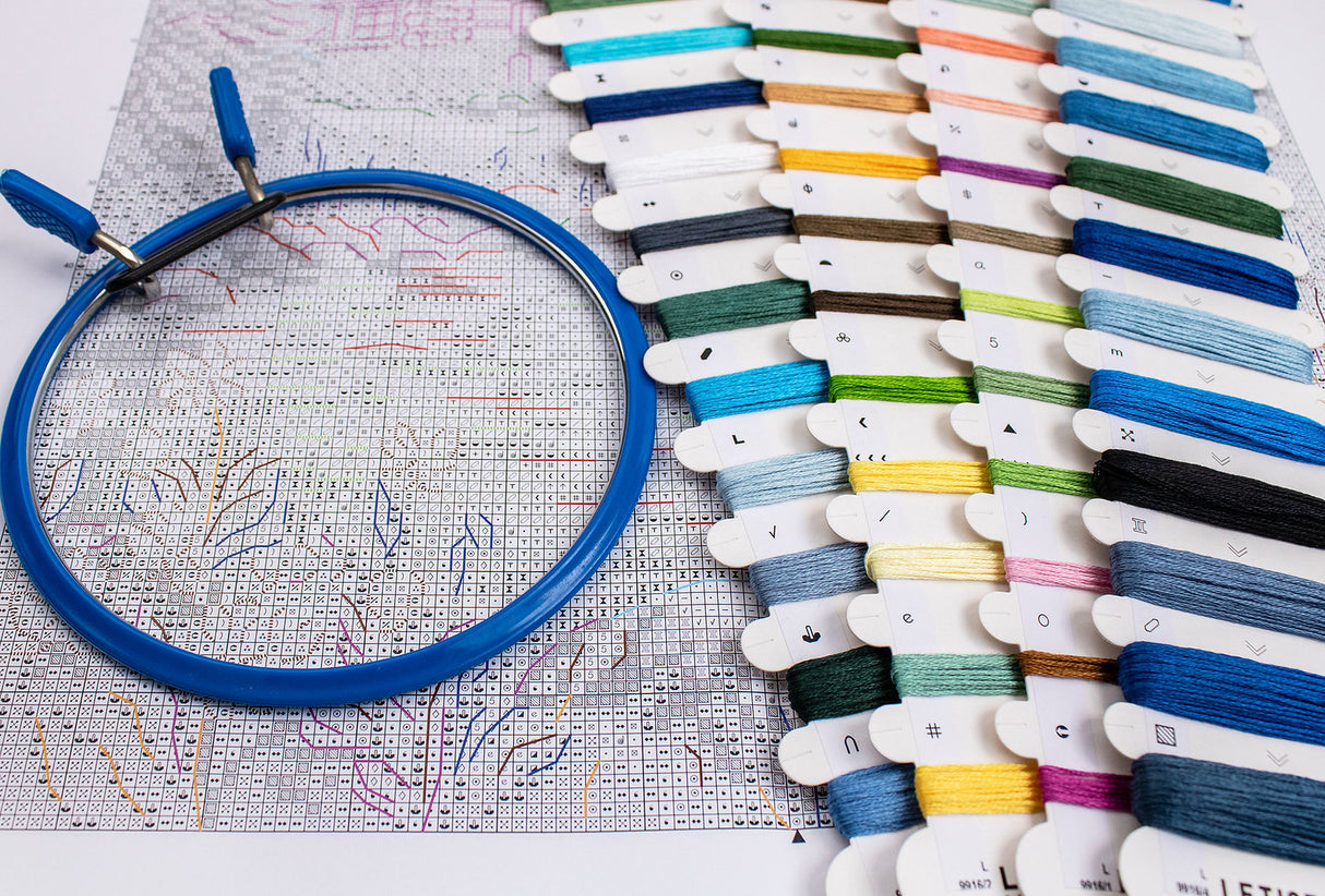 Kit de point de croix - « Nuit au clair de lune » (L9916 Letistitch)