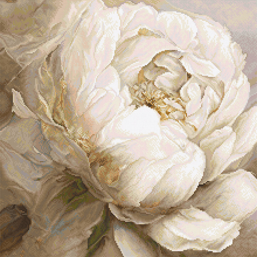 Peony Poses - L8083 LETISTITCH - Cross Stitch Kit