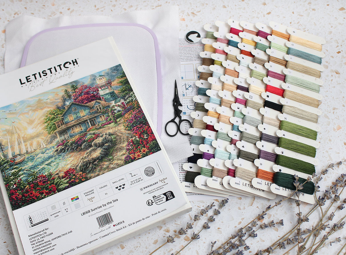 Sunrise by the Sea - L8068 LETISTITCH - Cross Stitch Kit