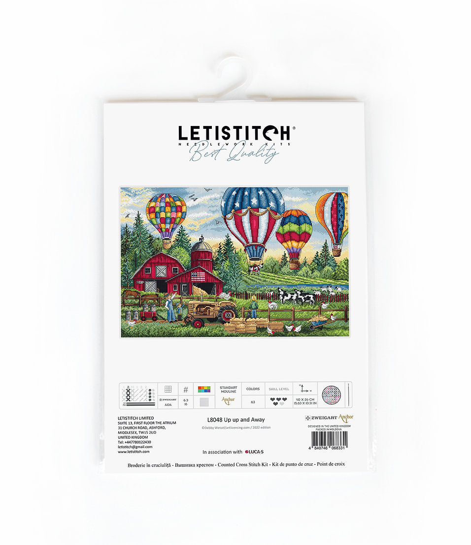 Haut, haut et loin - L8048 LETISTITCH - Kit de point de croix