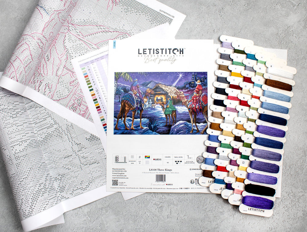 Kit de Punto de Cruz Letistitch - L8108 Three Kings