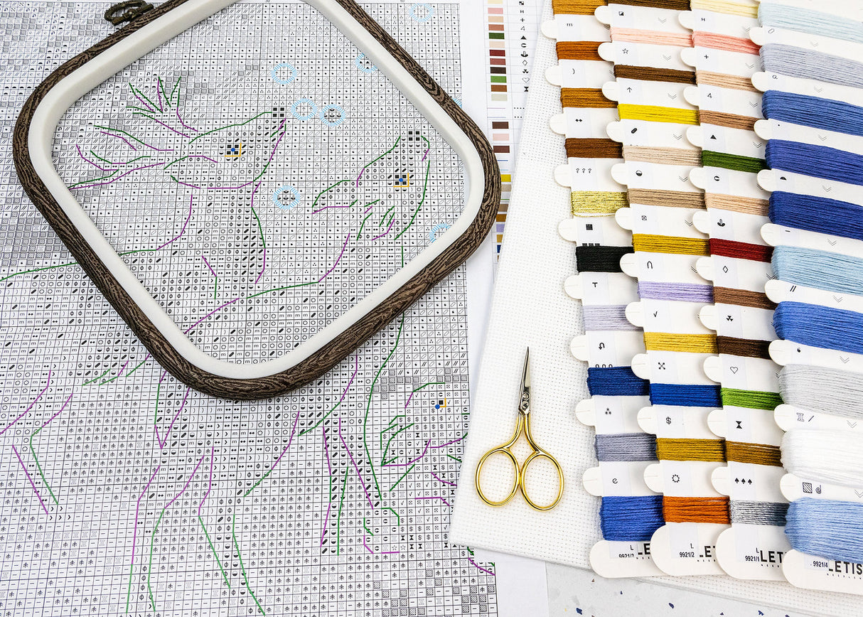 L9921 Angel in Wood - Letistitch | Cross Stitch Kit