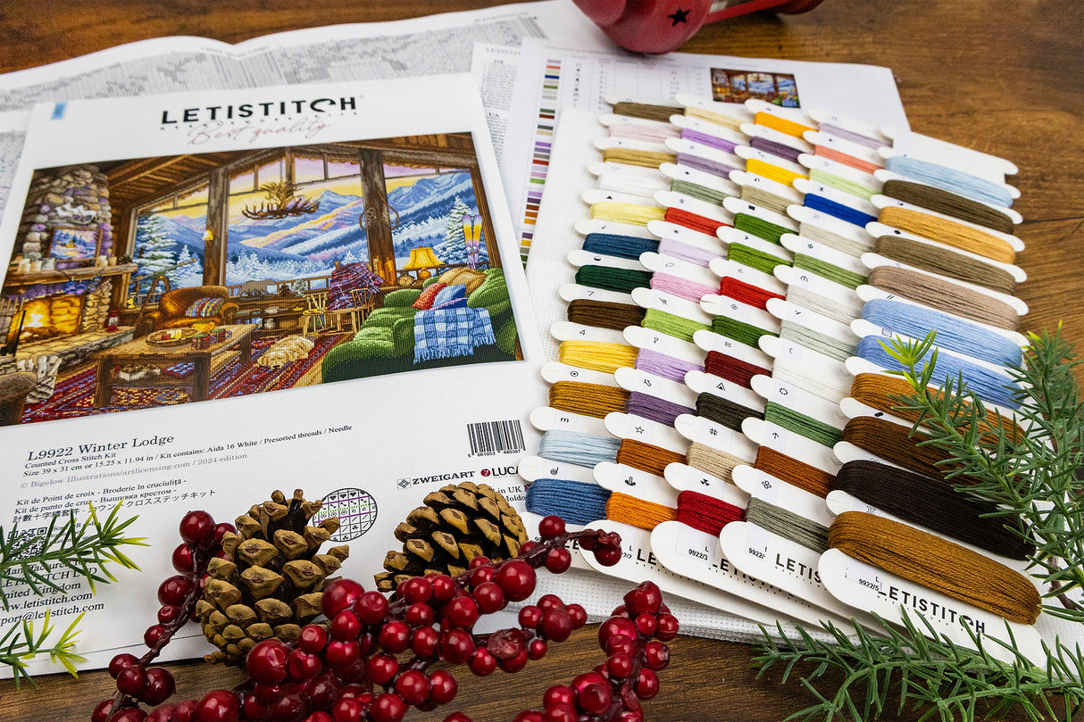 L9922 Pavillon d'hiver - Letistitch | Kit de point de croix