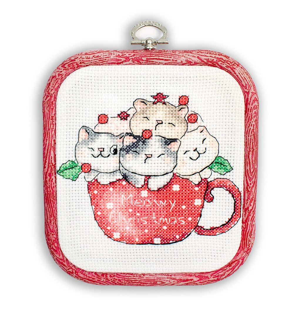 Cross Stitch Kit "Meowy Christmas" - Letistitch L8080