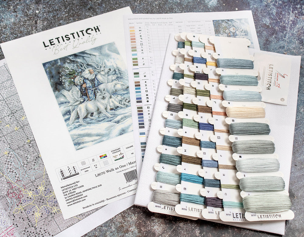 Cross Stitch Kit "Walk as One" - LETISTITCH L8070