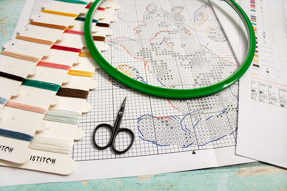 Kit au point de croix "Le bonheur du chat" - LETISTITCH L8812