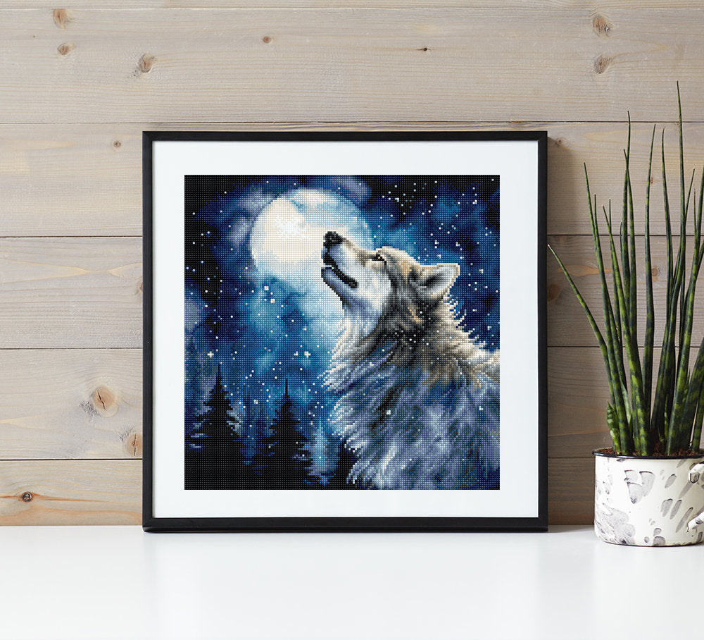 L9923 Chutes de neige de minuit - Letistitch | Kit de point de croix