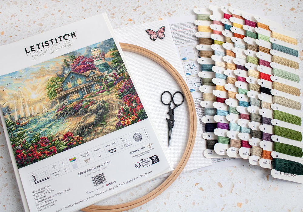Sunrise by the Sea - L8068 LETISTITCH - Cross Stitch Kit