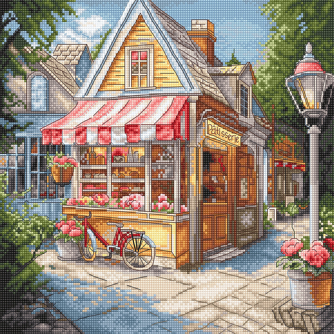 Cross stitch kit - "Pastry shop" - Letistitch L8098