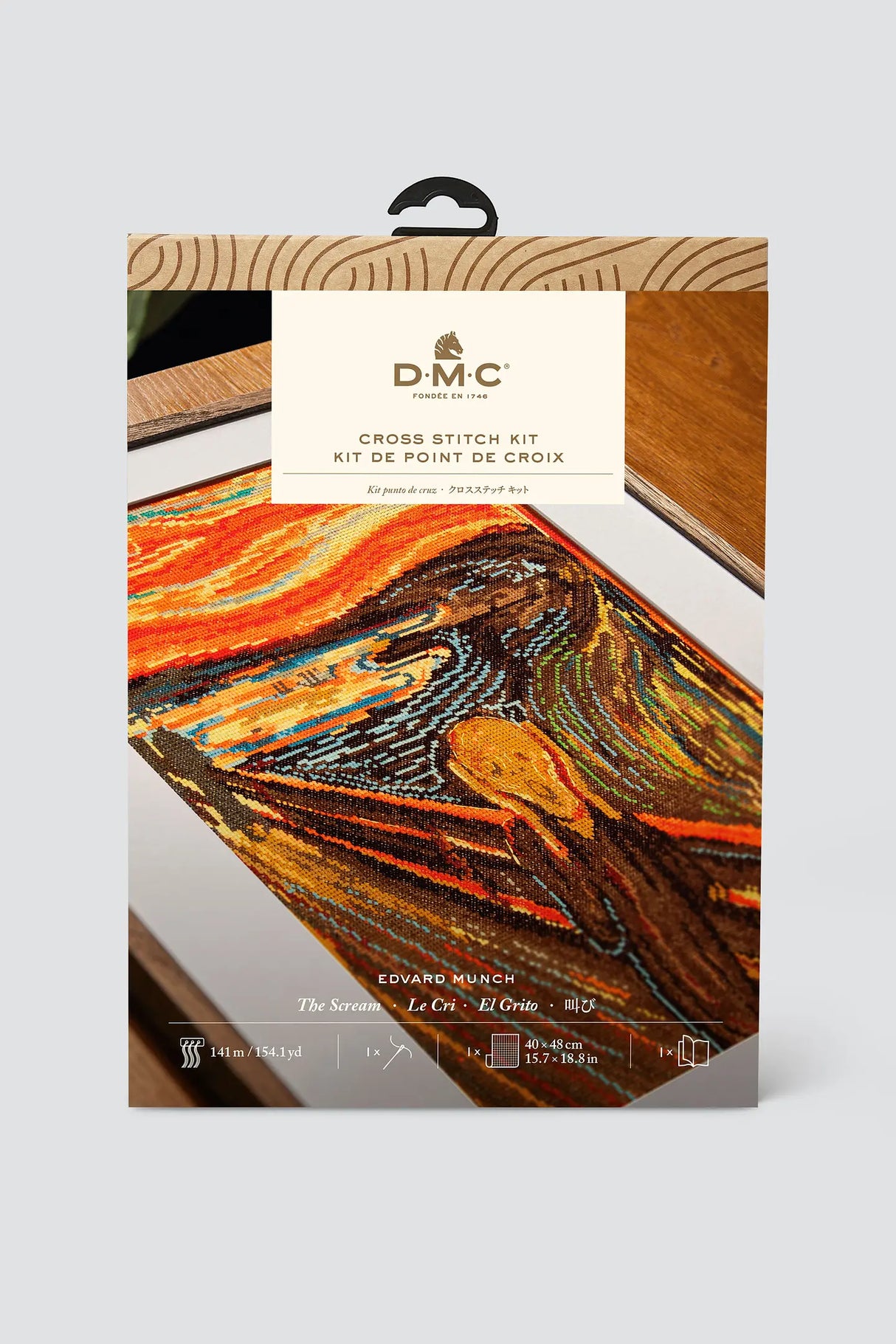 El Grito de Edvard Munch – Kit de Punto de Cruz Avanzado DMC BK1991