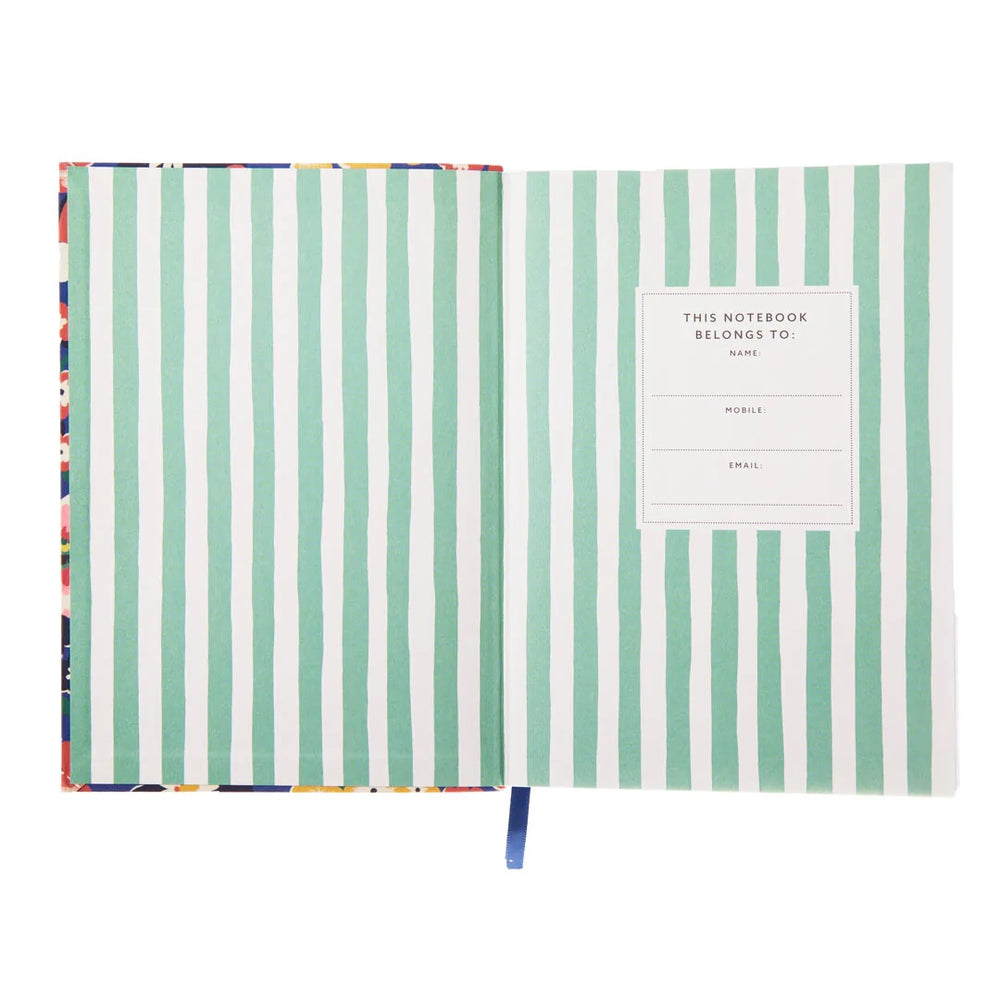 Agenda quotidien de fleurs d'automne bleu vif - Ohh Deer