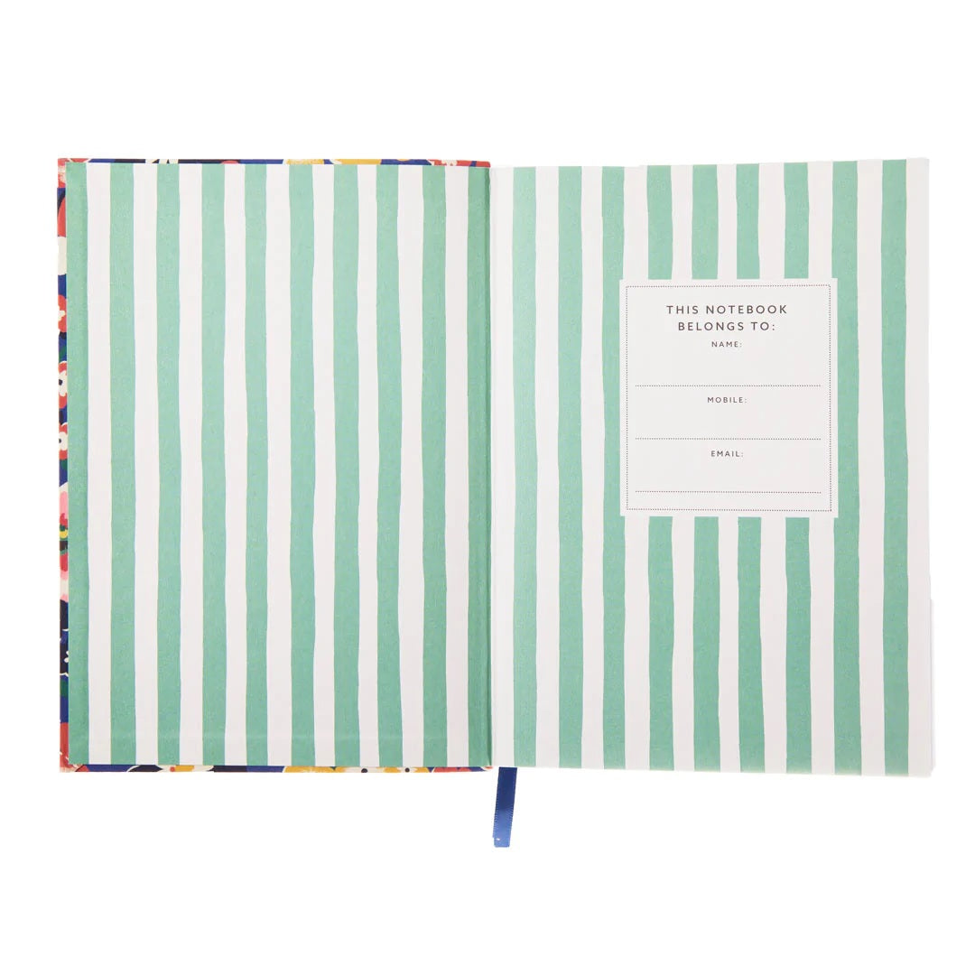 Agenda quotidien de fleurs d'automne bleu vif - Ohh Deer