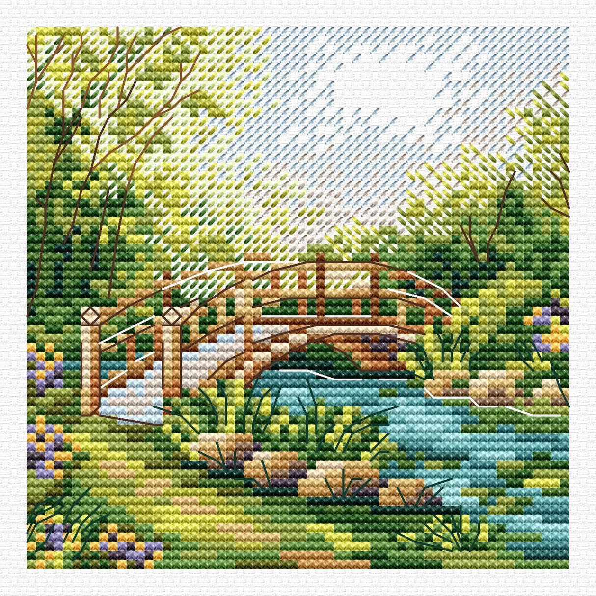 Kit de point de croix « Couleurs d'été » SM-1232