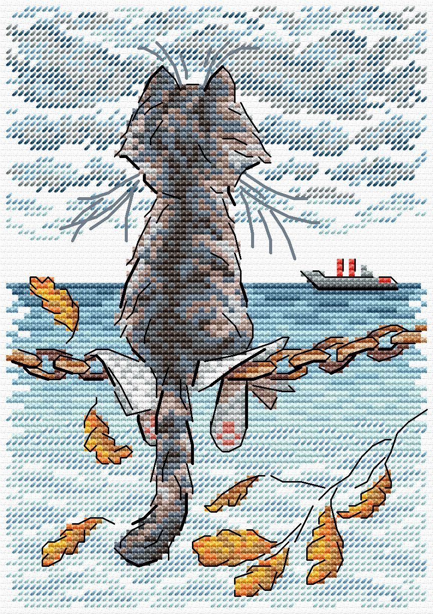 Cross Stitch Kit "Melancholy" MP Studia SM-784