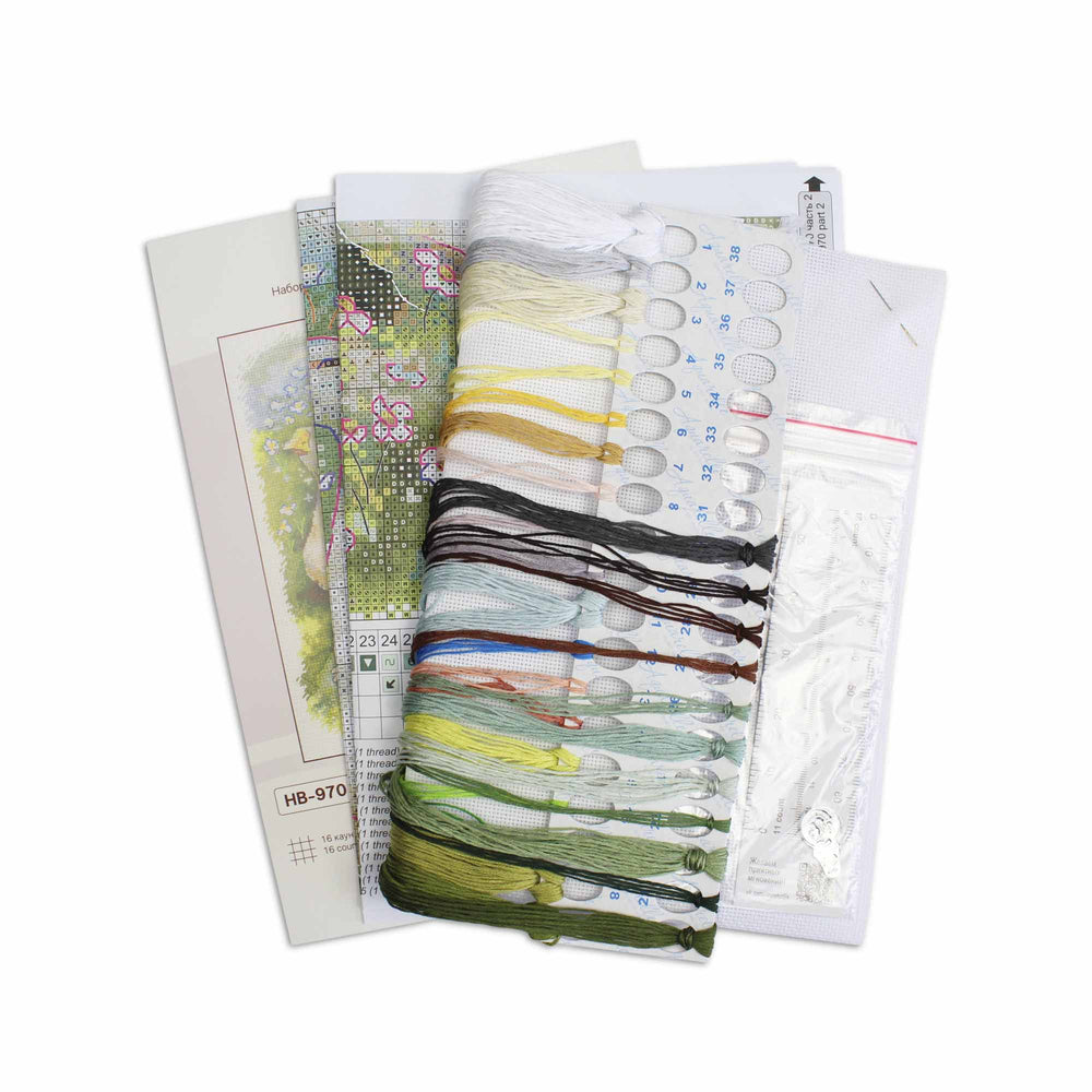 Kit de point de croix « Oies en marche » SNV-970