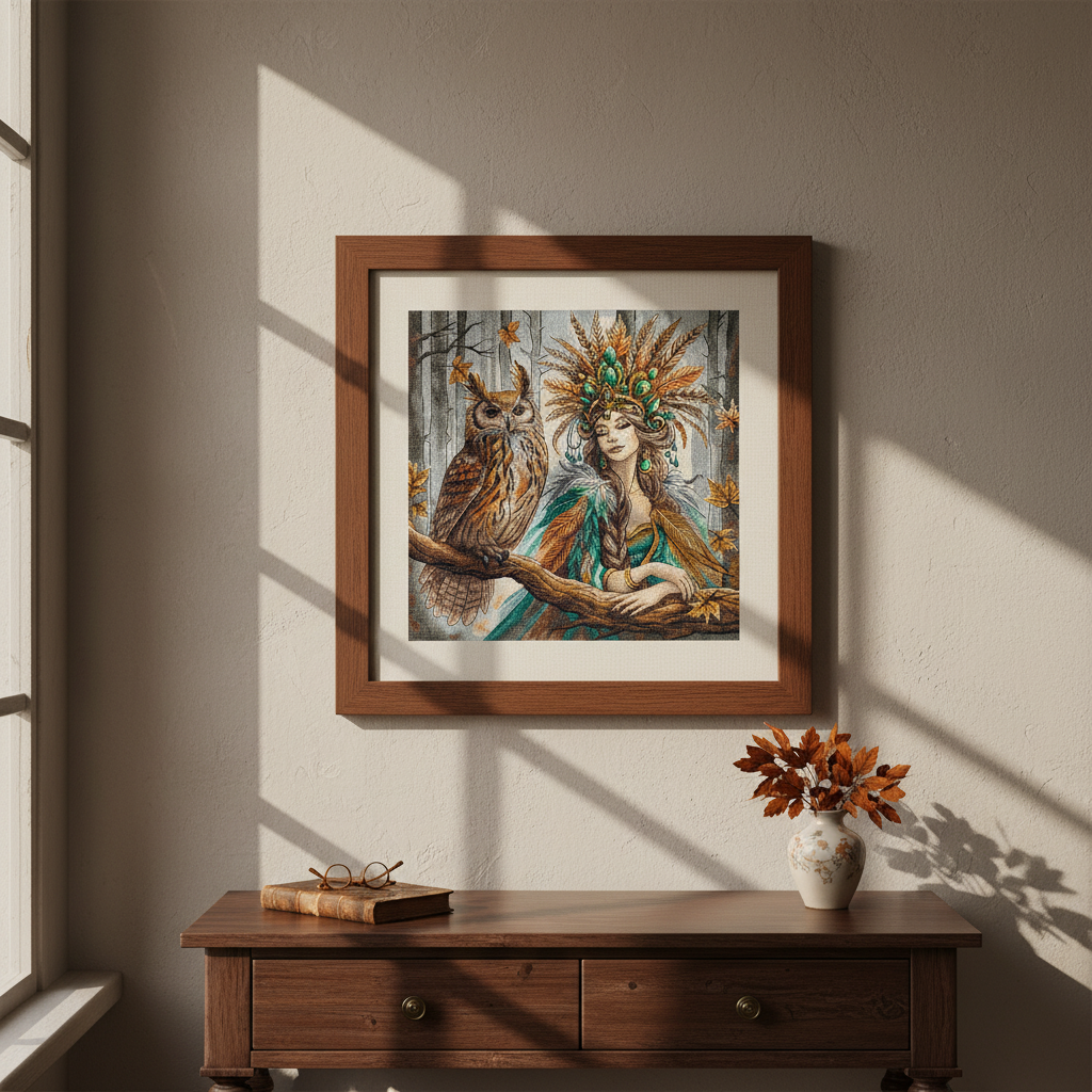 Kit de point de croix AVA Stitch « La Reine de la Forêt » P019