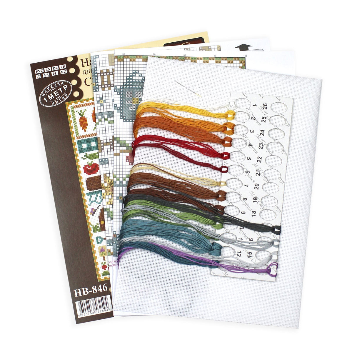 Kit de Punto de Cruz "Sampler. En Mi Casa de Campo Favorita" SNV-846 de MP Studia