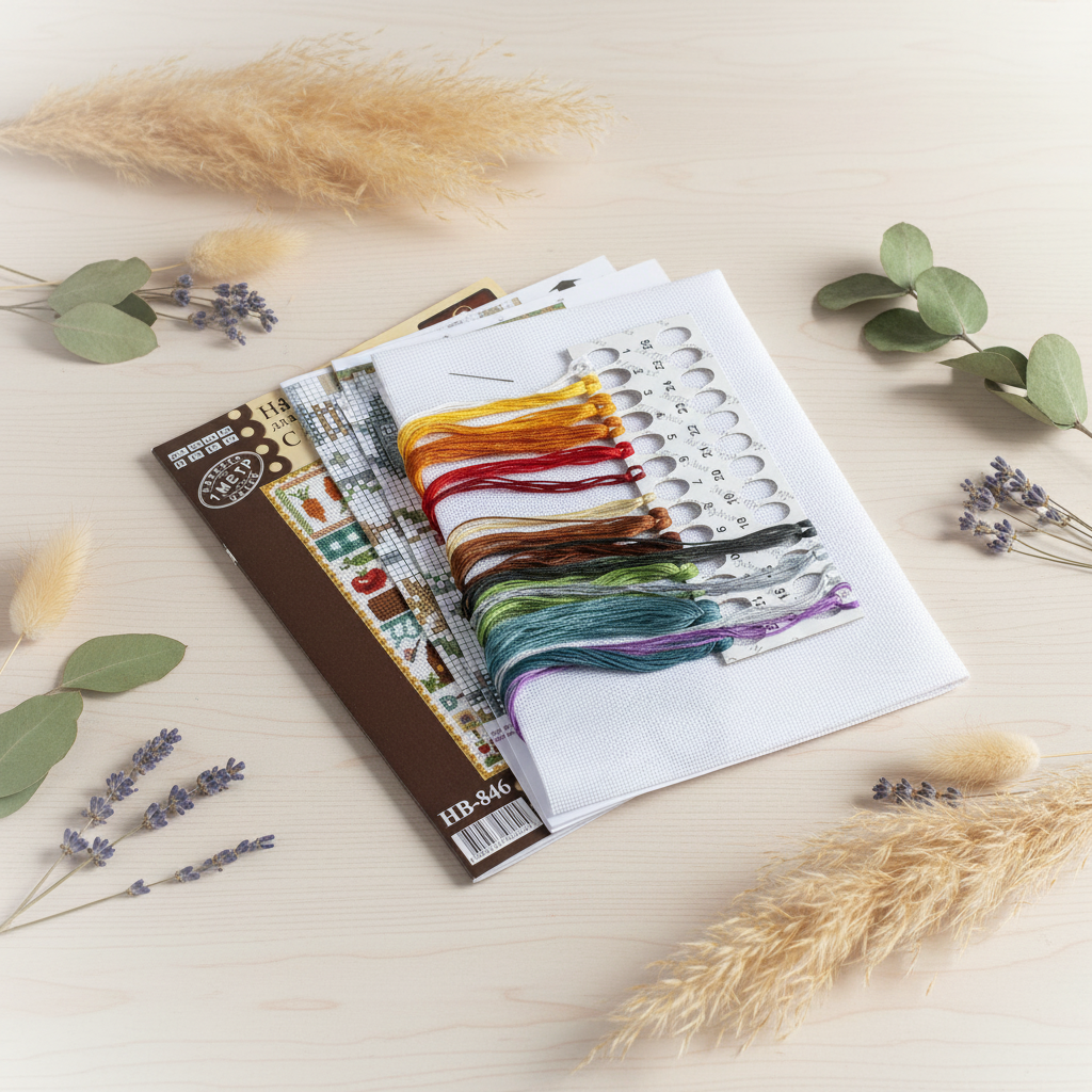 Kit de Punto de Cruz "Sampler. En Mi Casa de Campo Favorita" SNV-846 de MP Studia