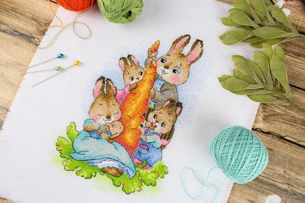 Kit de point de croix "En pique-nique" SM-766 MP Studia