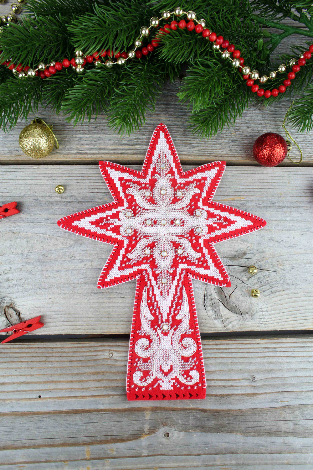 Kit de point de croix "Motifs Frost. Étoile" ST-1080 MP Studia