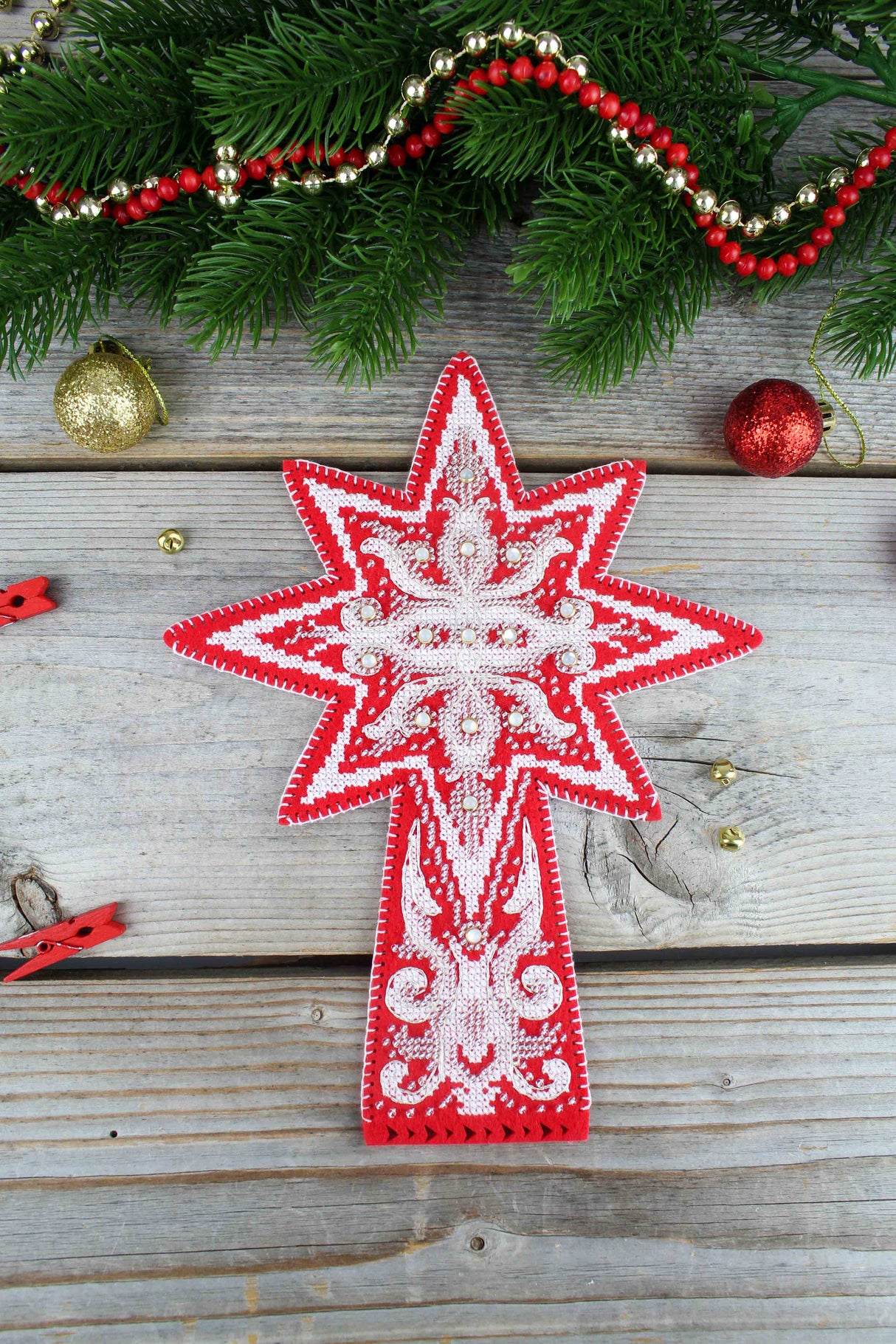 Kit de point de croix "Motifs Frost. Étoile" ST-1080 MP Studia