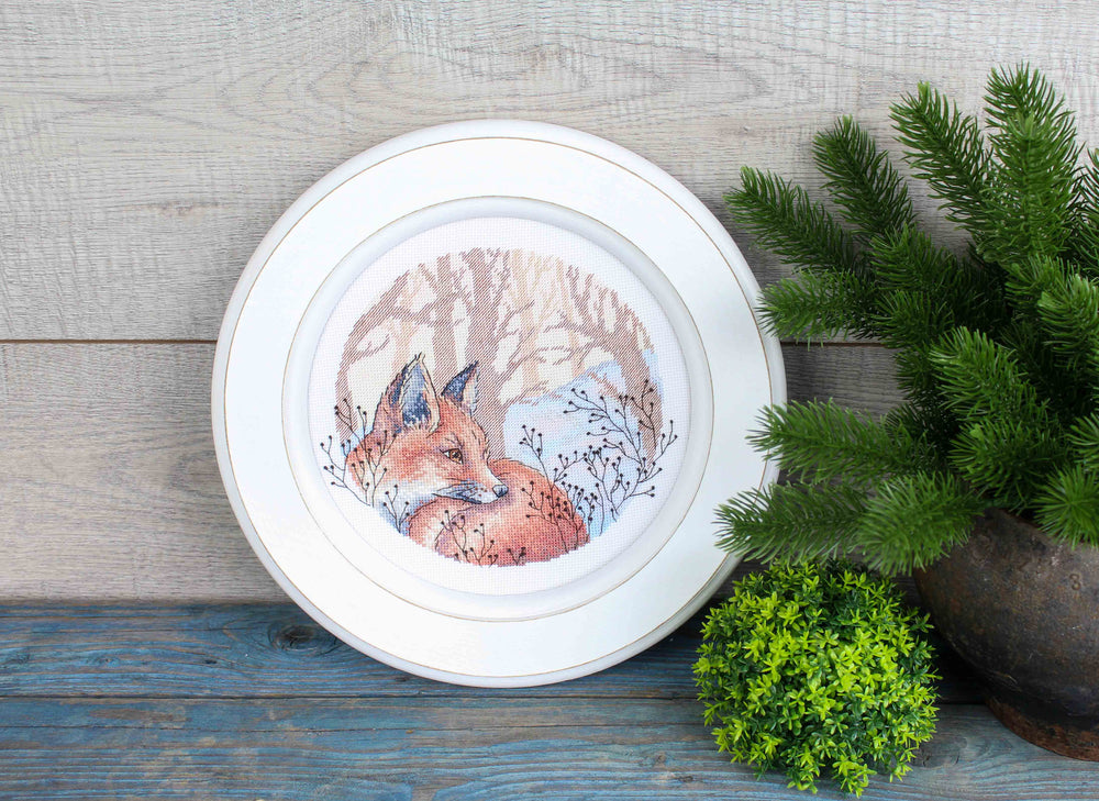 Kit de point de croix MP Studio - « Dans la forêt d’hiver » (SNV-900)
