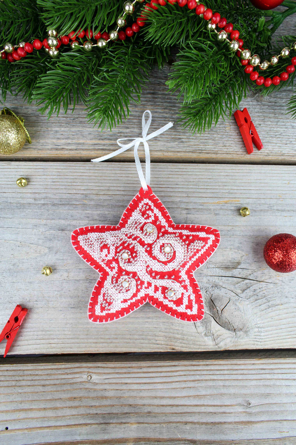 Kit au point de croix "Motifs givrés. Petite étoile" ST-1092 MP Studia