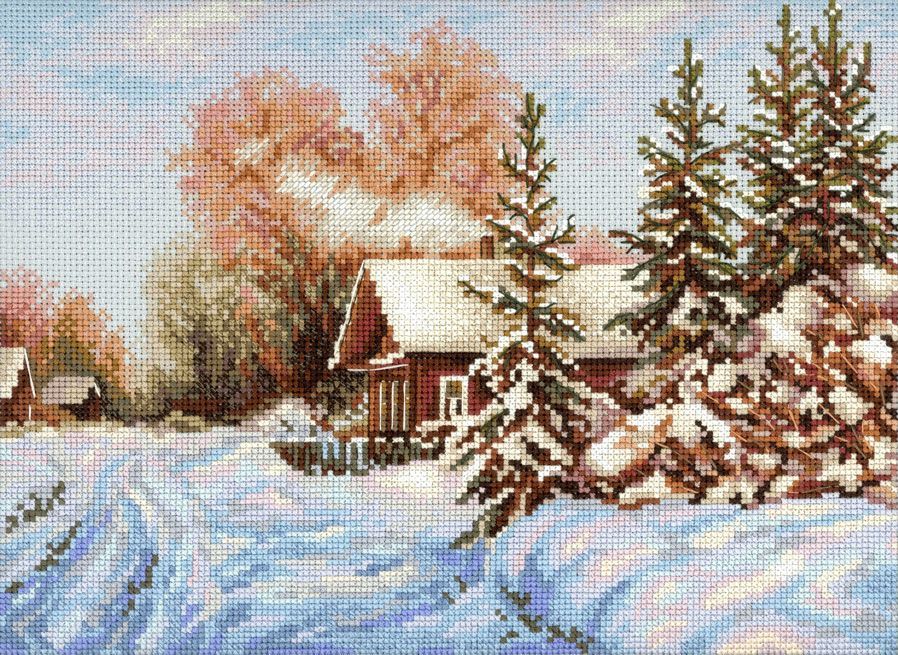 Kit de Punto de Cruz MP Studia SNV-910 – Village Street