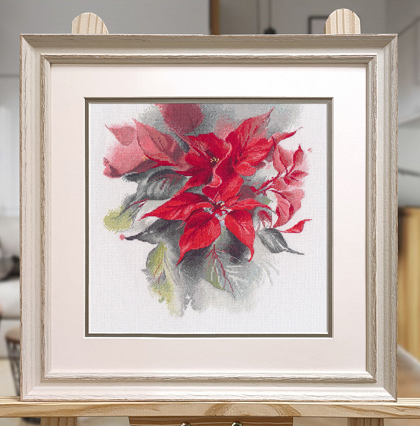 Cross Stitch Kit "Poinsettia" S1670