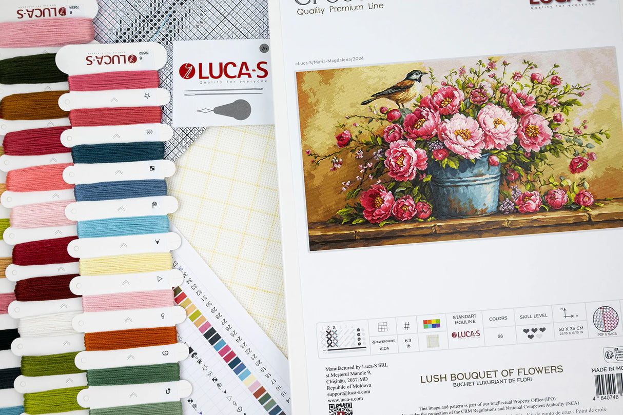 Diseño del kit Luca-S B7055 Lush Bouquet of Flowers
