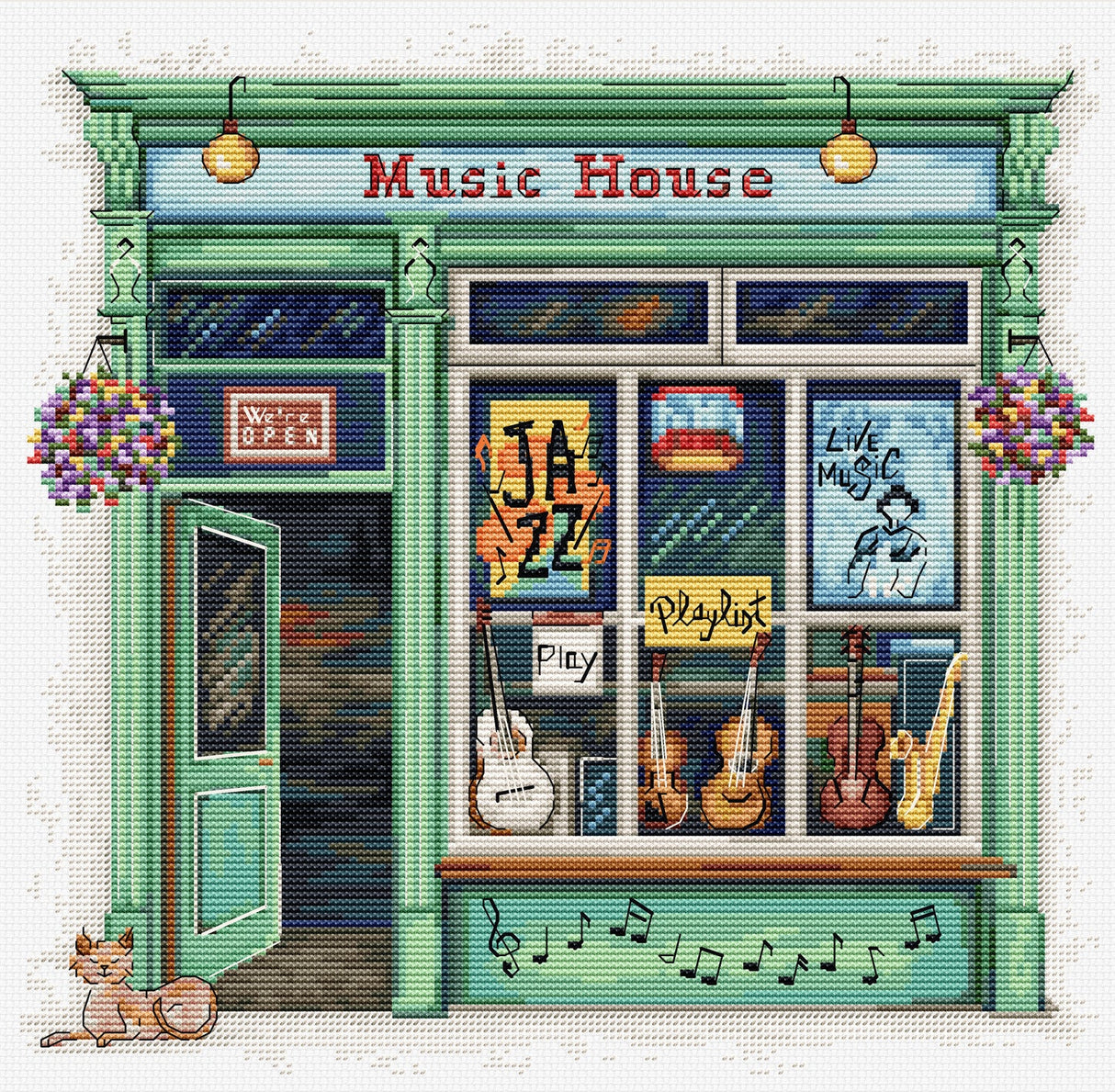 Music House – Luca-S Cross Stitch Kit B1440