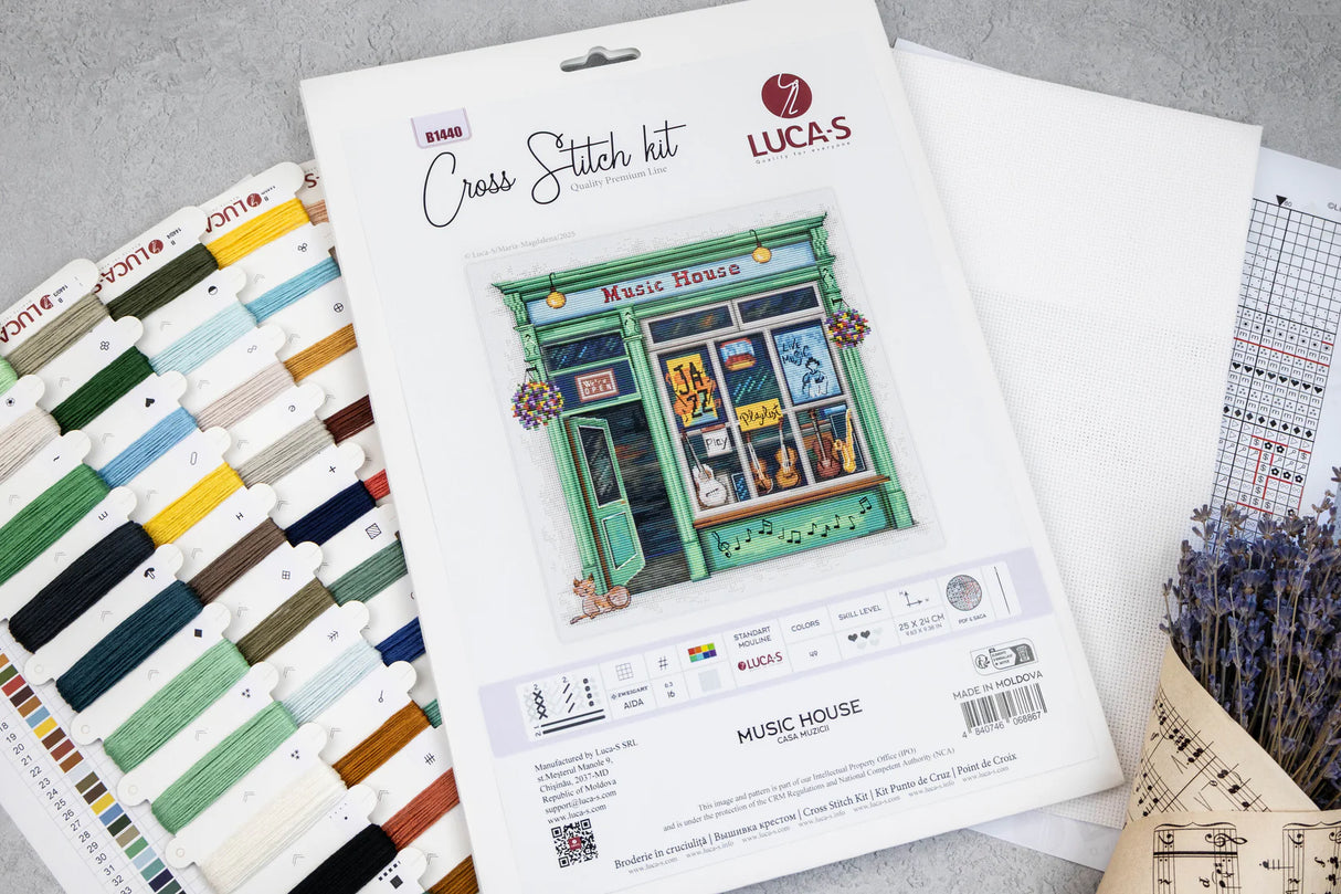 Music House – Luca-S Cross Stitch Kit B1440
