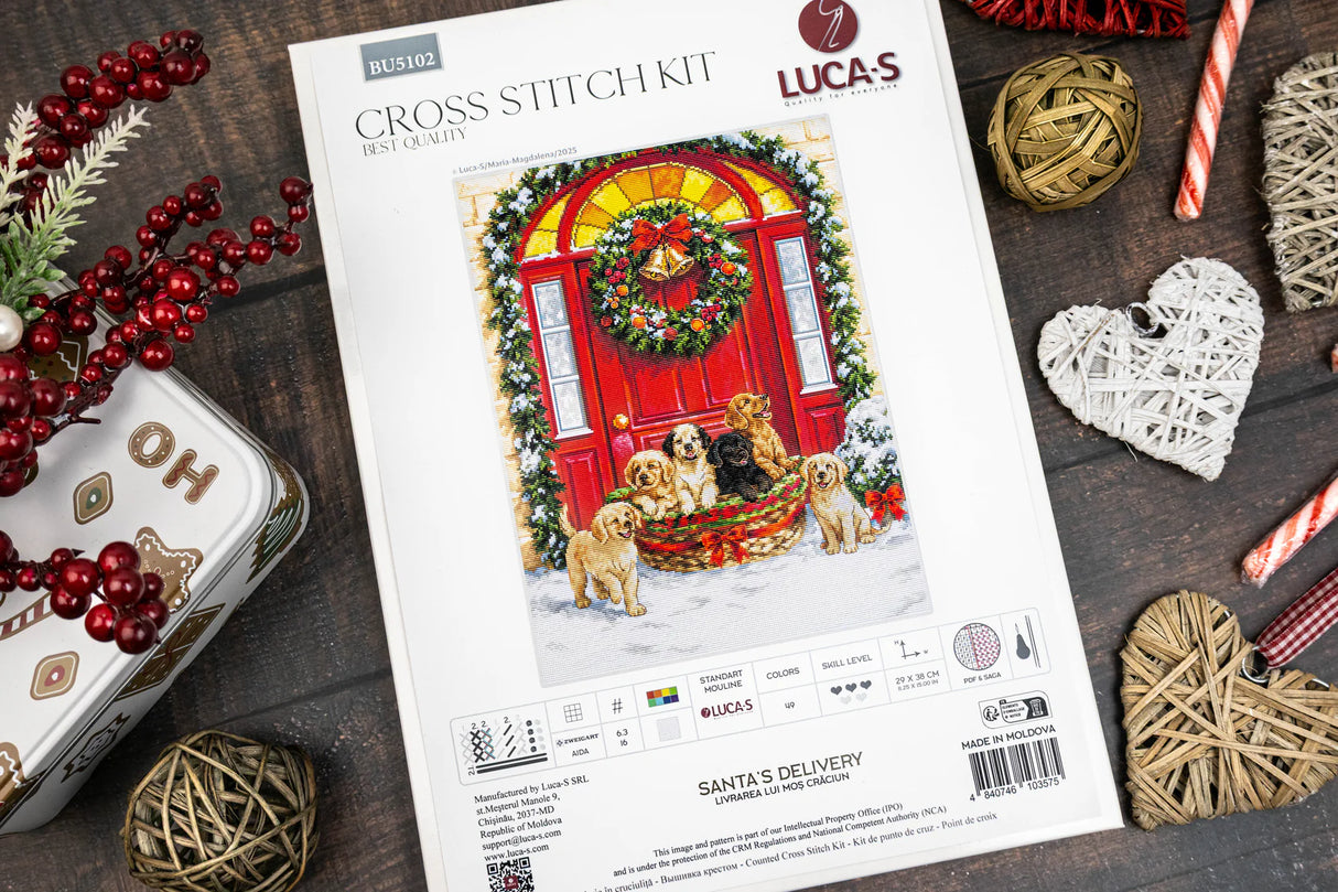 Santa's Delivery – Luca-S Cross Stitch Kit BU5102